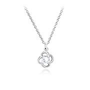 N-1145 - 925 Sterling silver necklace with cubic zircon.