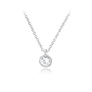 N-1452 - 925 Sterling silver necklace with cubic zircon.