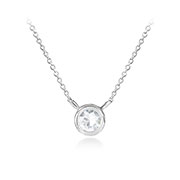 N-1825 - 925 Sterling silver necklace with cubic zircon.