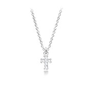 N-2083 - 925 Sterling silver necklace with cubic zircon.