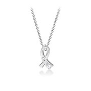 N-2126 - 925 Sterling silver necklace with cubic zircon.