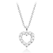 N-2341 - 925 Sterling silver necklace with cubic zircon.