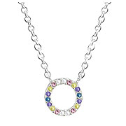 N-2375 - 925 Sterling silver necklace with cubic zircon.