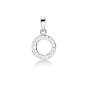 P-1573/1 - 925 Sterling silver pendant with crystal.