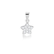P-2115 - 925 Sterling silver pendant with crystal.