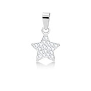 P-2125 - 925 Sterling silver pendant with crystal.