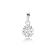 P-2161 - 925 Sterling silver pendant with crystal.
