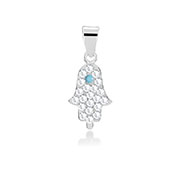 P-2248 - 925 Sterling silver pendant with crystal.