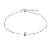 BL-855 - 925 Sterling silver bracelet with cubic zircon.