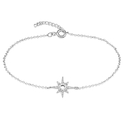 BL-2118 - 925 Sterling silver bracelet with cubic zircon.