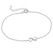 BL-2225 - 925 Sterling silver bracelet with cubic zircon.