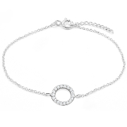 BL-822 - 925 Sterling silver bracelet with cubic zircon.