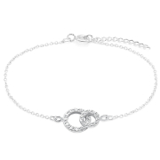 BL-977 - 925 Sterling silver bracelet with cubic zircon.