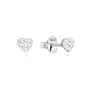 E-14254 - 925 sterling silver multi crystals stud.