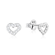 E-15083 - 925 sterling silver multi crystals stud.