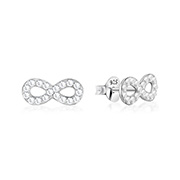 E-15104 - 925 sterling silver multi crystals stud.