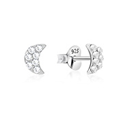 E-16198 - 925 sterling silver multi crystals stud.