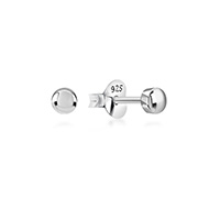 EP-008 - Plain 925 Sterling silver stud earring.