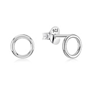 EP-030 - Plain 925 Sterling silver stud earring.