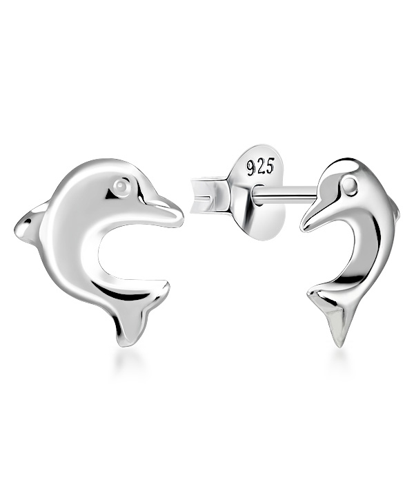 Topaz B.K.K. - Plain 925 Sterling silver stud earring.(EP-1112)