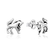 EP-1297 - Plain 925 Sterling silver stud earring.