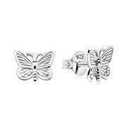 EP-1476 - Plain 925 Sterling silver stud earring.