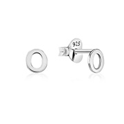 EP-1884 - Plain 925 Sterling silver stud earring.