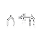 EP-2321 - Plain 925 Sterling silver stud earring.