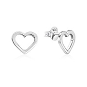 EP-2401 - Plain 925 Sterling silver stud earring.