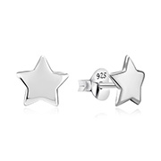 EP-2500 - Plain 925 Sterling silver stud earring.