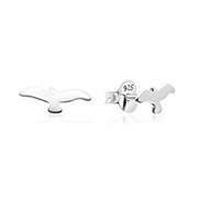 EP-2715 - Plain 925 Sterling silver stud earring.