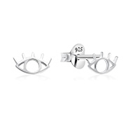 EP-3804 - Plain 925 Sterling silver stud earring.