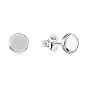 EP-952 - Plain 925 Sterling silver stud earring.