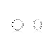 HP-001 - 8 x 1.2 mm. 925 Sterling silver hoop.