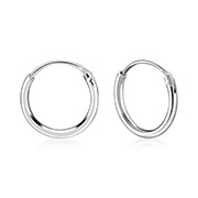 HP-003 - 12 x 1.2 mm. 925 Sterling silver hoop.