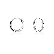 HP-014 - 10 x 2 mm. 925 Sterling silver hoop.