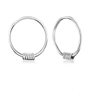 HP-448 - 925 Sterling silver hoop.