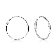 HP-552 - 925 Sterling silver hoop.