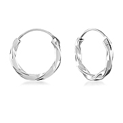 HP-570 - 925 Sterling silver hoop.