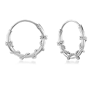 HP-574 - 925 Sterling silver hoop.