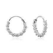 HP-581 - 925 Sterling silver hoop.