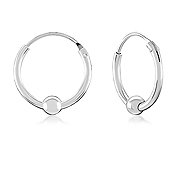 HP-639 - 925 Sterling silver hoop.