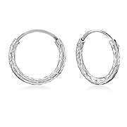 HP-657 - 925 Sterling silver hoop.