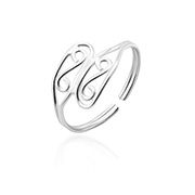 MC-448 - Plain 925 Sterling silver toering.