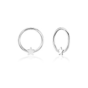 NS-1005 - 925 Sterling silver nose hoop.