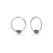 NS-1111 - 925 Sterling silver nose hoop.