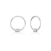 NS-568 - 925 Sterling silver nose hoop.