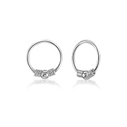 NS-883 - 925 Sterling silver nose hoop.