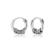 NS-886 - 925 Sterling silver nose hoop.