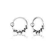 NS-948 - 925 Sterling silver nose hoop.